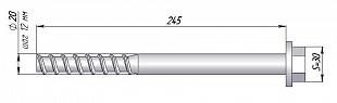 (Д20)Болт Д20х12-245